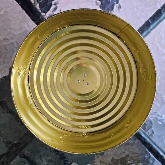 Fortnum & Mason King Charles Coronation Peacock Musical Biscuit Tin (Empty) - Picture 5 of 9